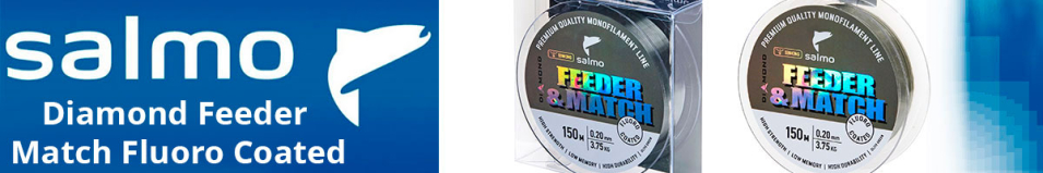 Salmo Diamond Feeder & Match Fluoro Coated Olive Green 150m