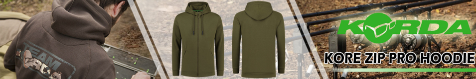 Korda Kore Zip Pro Hoodie Olive