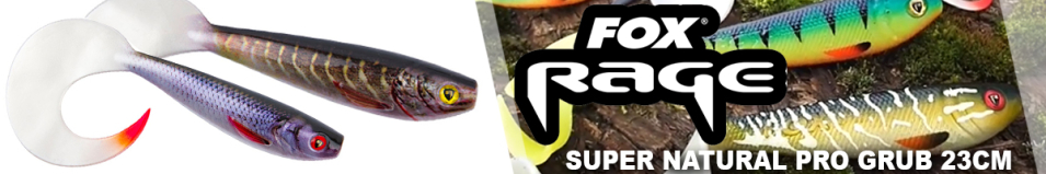 Fox Rage Super Natural Pro Grub 23cm
