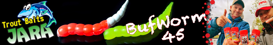 Trout Baits Jara Buf Worm 45 (Caviar+Pheromones)