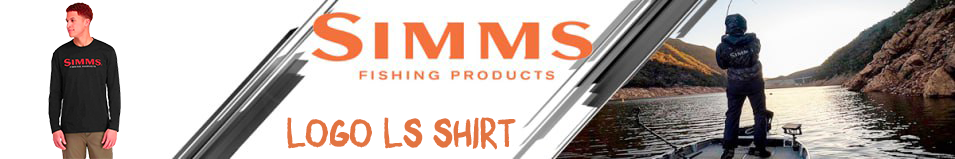 Simms Logo LS Shirt, Black