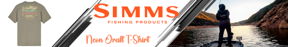 Simms Neon Draft T-Shirt, Army Green