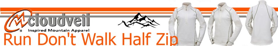 Cloudveil Run Don't Walk Half Zip Pearl