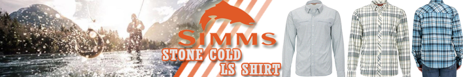 Simms Stone Cold LS Shirt, Sterling Morada Plaid