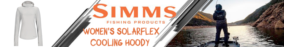 Simms Women's SolarFlex Cooling Hoody, Sterling