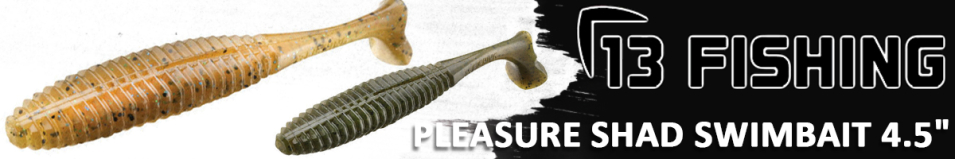 13 Fishing Pleasure Shad Swimbait 4.5"