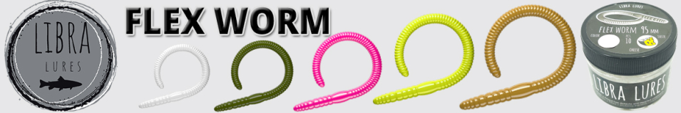 Libra Lures Flex Worm 95 (Сыр)