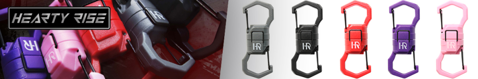 Hearty Rise Magnetic Locking Dual Carabiner HMC-2701, двойной, магнитный