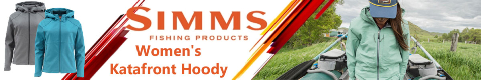 Simms Women's Katafront Hoody, Teal