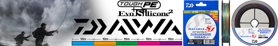 Daiwa UVF Saltiga SJ Dura Sensor 8Braid +Si² [10m x 5colors] 1200m