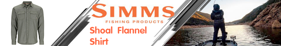 Simms Shoal Flannel Shirt, Riffle Green