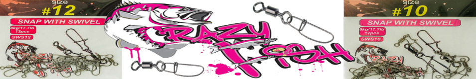 Crazy Fish Cross-Lock Snap с вертлюгом