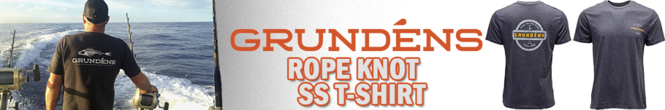 Grundens Rope Knot SS T-Shirt, Heather Charcoal