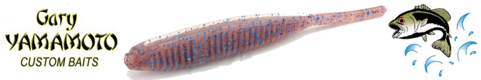 Gary Yamamoto 3 3/4 Shad Shape Worm 10CT BG