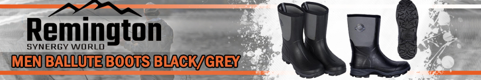 Remington Men Вallute Boots Black/Grey