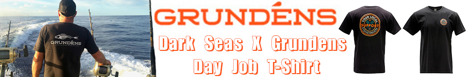 Grundens Dark Seas X Grundens Day Job T-Shirt, Black