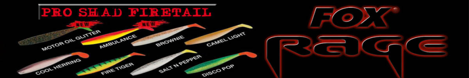 Fox Rage Pro Shad Firetails 9"