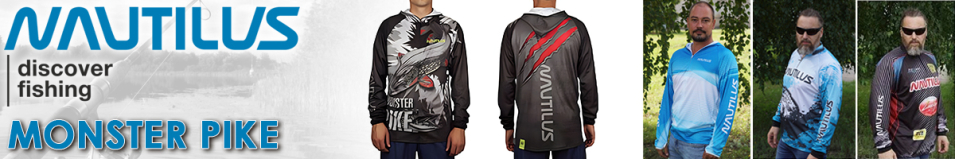 Nautilus Monster Pike Black Джерси с капюшоном