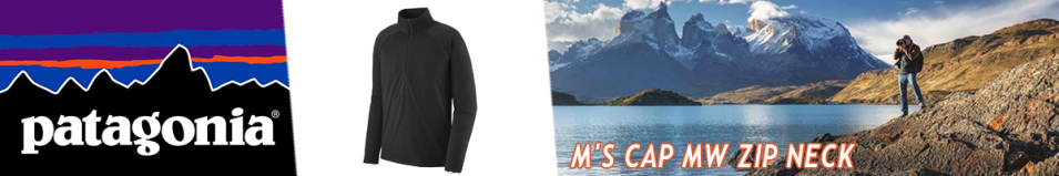 Patagonia M's Cap MW Zip Neck, BLK