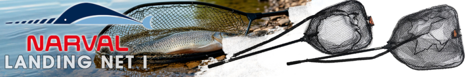 Narval Fishing Landing Net I Black & Orange