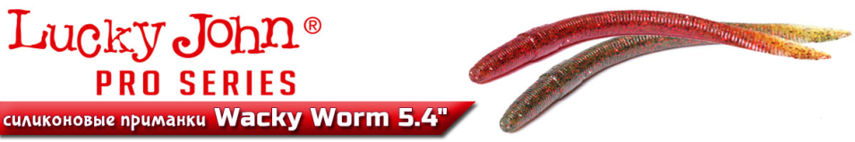 Lucky John Pro Series Wacky Worm 5.4"