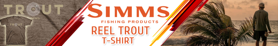 Simms Reel Trout T-Shirt Brown Heather