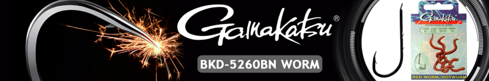 Gamakatsu Hook BKD-5260B Nickel Worm 60см