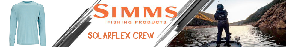 Simms SolarFlex Crew, Steel Blue Heather