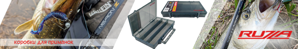 Ruzza Коробка для приманок 250x165x36мм 15 перемычек