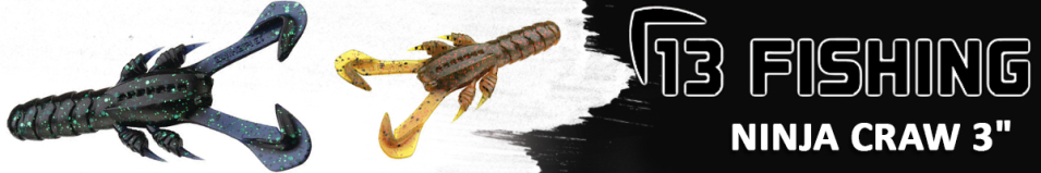 13 Fishing Ninja Craw 3"
