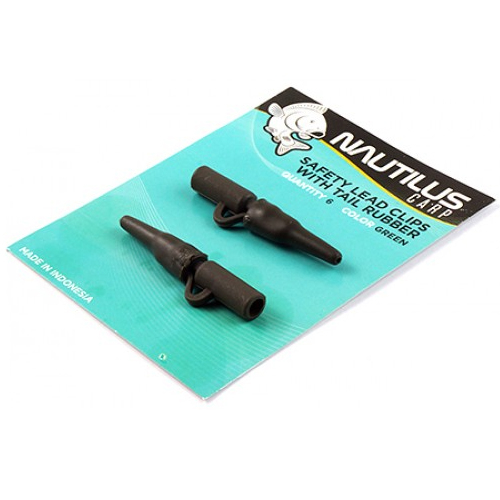 Nautilus Safety Lead Clips With Tail Rubber