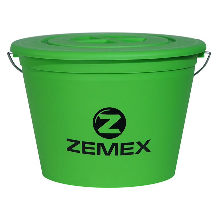 Ведро Zemex с крышкой, цвет зелёный, 17л-25л
