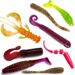 Силиконовые приманки Crazy Fish