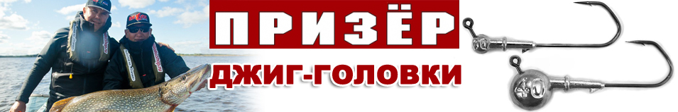 Призёр джиг-головка на крючке 6/0
