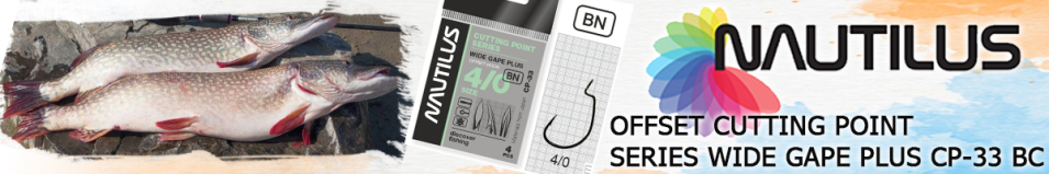 Nautilus Offset Cutting Point series Wide Gape Plus CP-33 BC