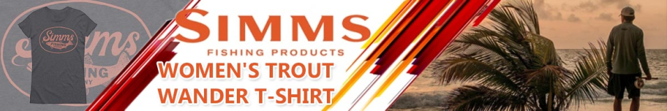 Simms Women's Trout Wander T-Shirt, Charcoal Heather