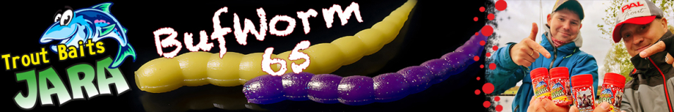 Trout Baits Jara Buf Worm 65 (Caviar+Pheromones)