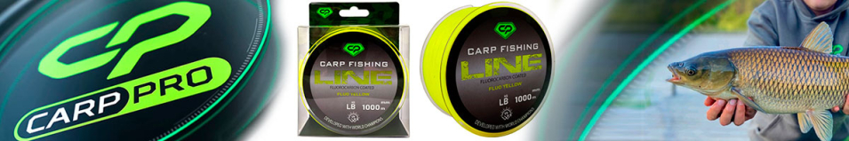 Carp Pro Fluorocarbon Coated Fluo Yellow 1000м (CP5110)