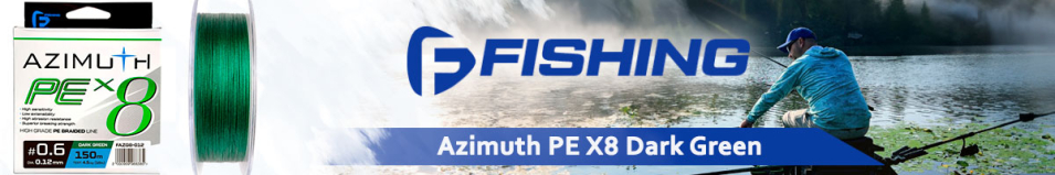 F-Fishing Azimuth PE X8 Dark Green 150m