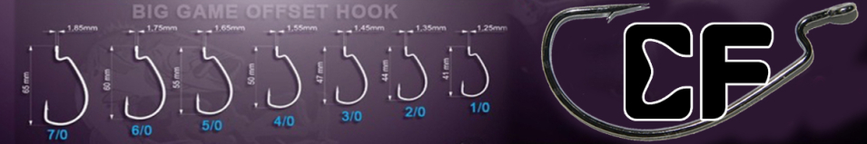 Crazy Fish Big Game Offset Hook BGOH