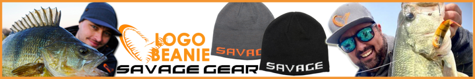 Savage Gear Logo Beanie Black White
