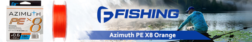 F-Fishing Azimuth PE X8 Orange 150m