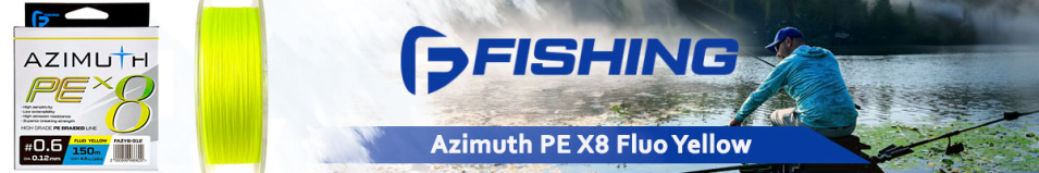 F-Fishing Azimuth PE X8 Fluo Yellow 150m