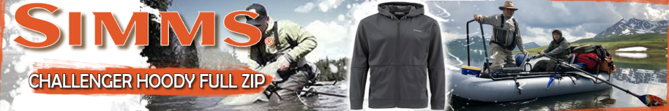 Simms Challenger Hoody - Full Zip, Black