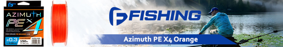F-Fishing Azimuth PE X4 Orange 150m
