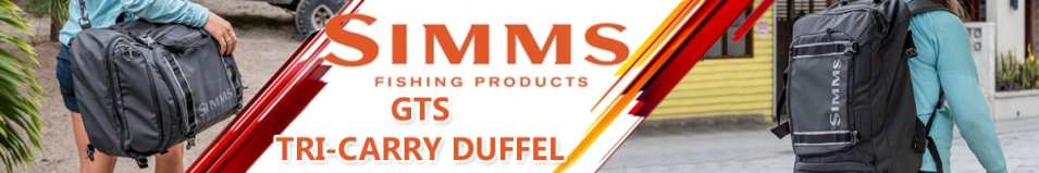 Simms GTS Tri-Carry Duffel, Carbon, 45L