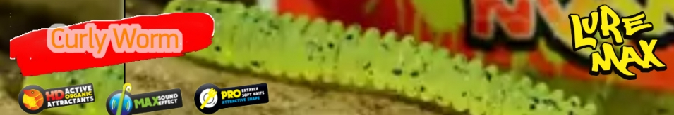 LureMax Curly Worm 2,5''/3,5см