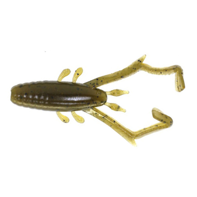Силиконовая приманка Креветка Reins Delta Shrimp 2" (в уп. 12 шт.) цв. #002 Green Pumpkin