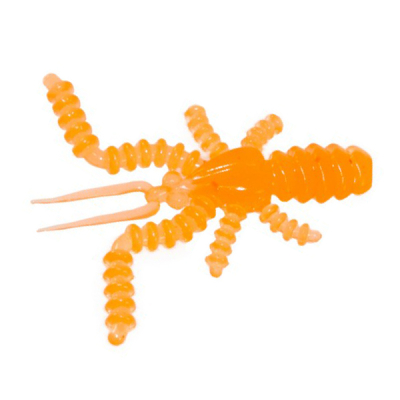 Силиконовые приманки Русская Фишка Москит, Креветка 3,5 см (Цвет 4, Морковь)