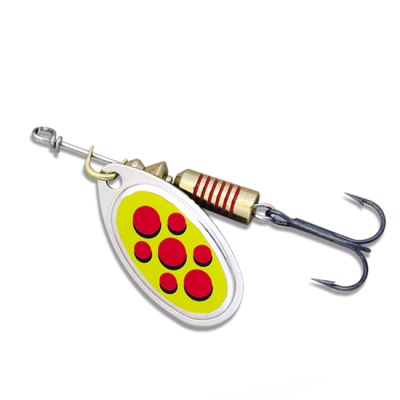 Блесна LAV-MD Spinner Universal (№0, 2 g) / Nickel Yellow Red Dots / Art. 5110240